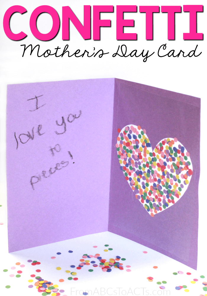 This colorful Mother's Day card is so easy to make and is the perfect handmade gift for mom this year!