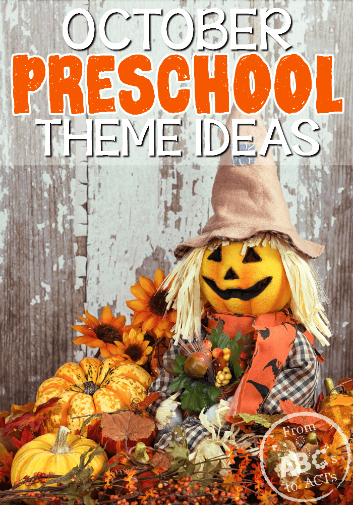 Planning for fall in your preschool classroom?  From spooky spiders to firefighters, your preshcoolers will have a blast with this fun list of October preschool theme ideas!