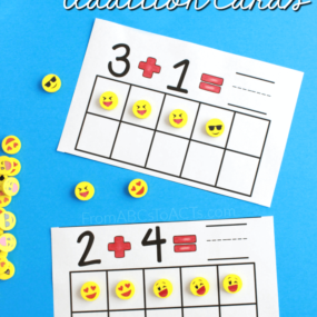 Introducing the concept of addition to your kindergartner can be both fun and easy with these ten frame addition cards!