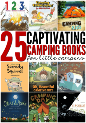 Whether you're planning a camping trip with the kids or just putting together a preschool camping theme, these camping books for kids are the perfect way to kick off your Summer adventure! #camping #campingbooks #campingbooksforkids #summer #preschoolthemeunits