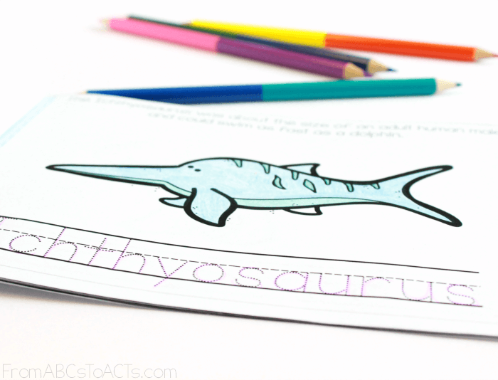 Dinosaur Fact Book for Kids to Color