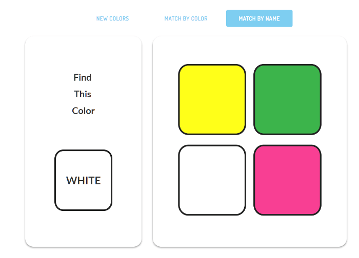 Matching Color Words