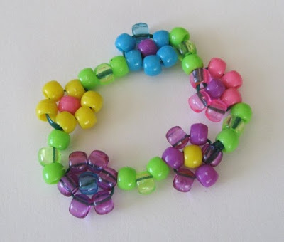 pony bead flower bracelets