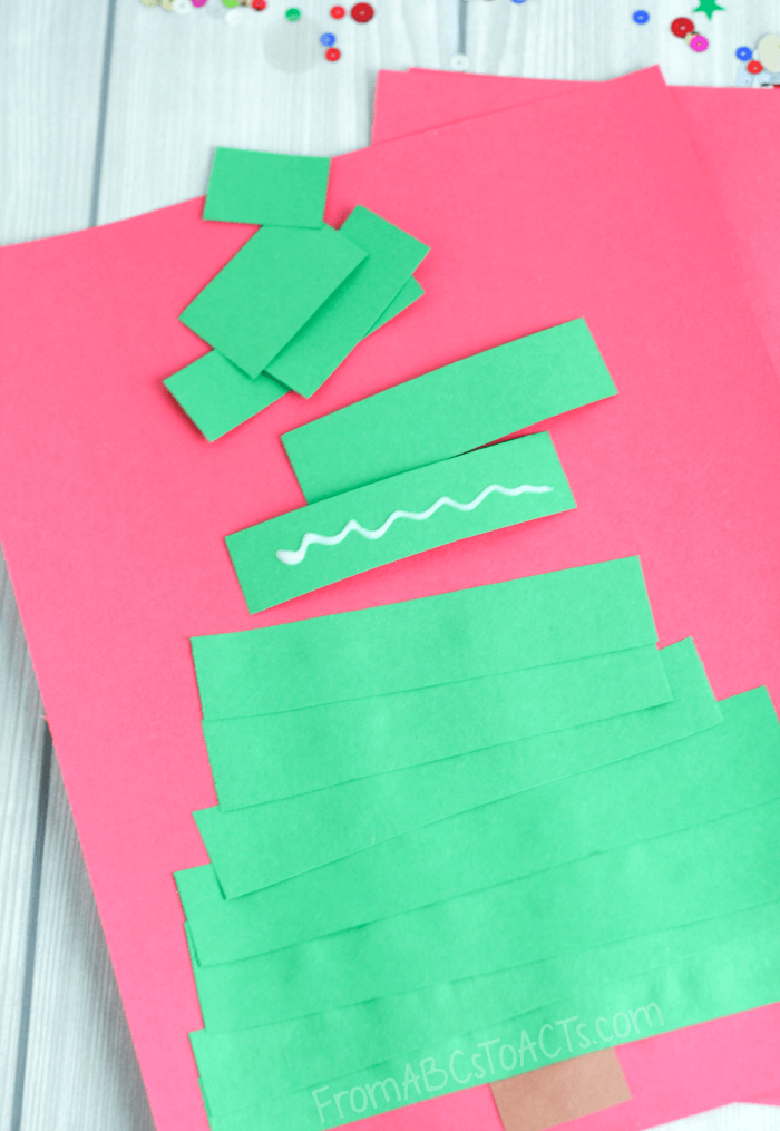 Size Sequencing Christmas Tree Craft for Kids