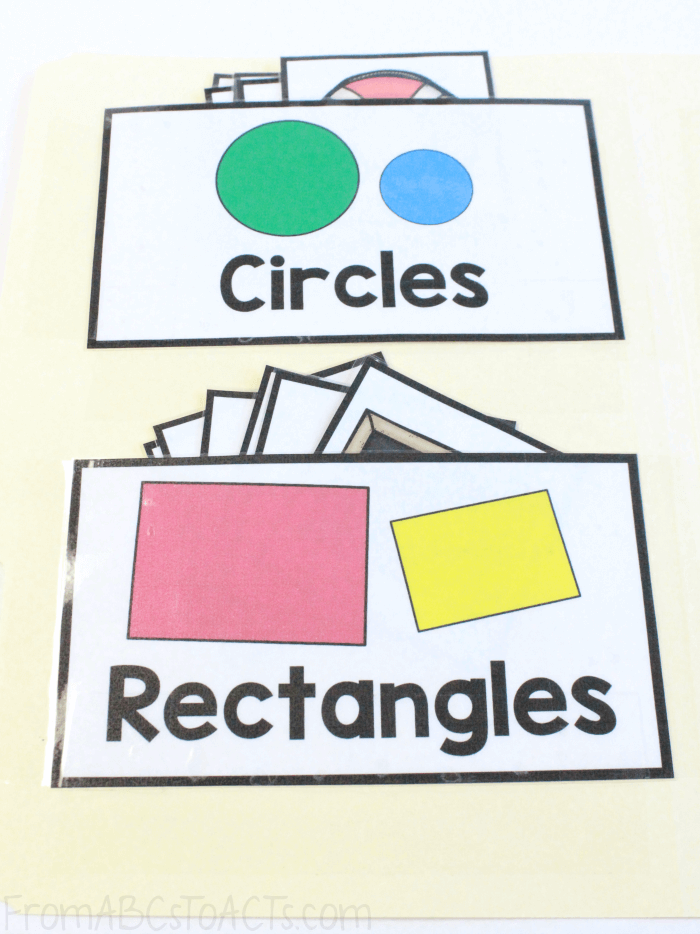 Circle and Rectangle Shape Sorting for Preschool and Kindergarten