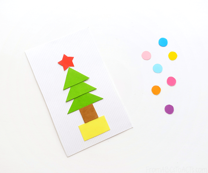 Scissor Skills Christmas Tree Craft for Kids