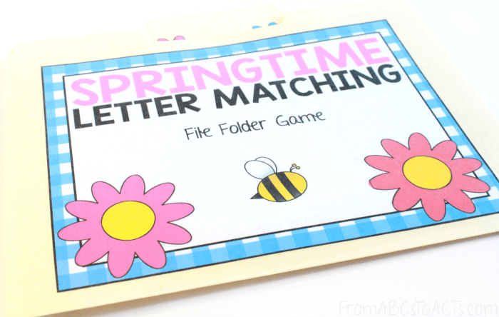 Bees and Flowers Letter Matching for Kids