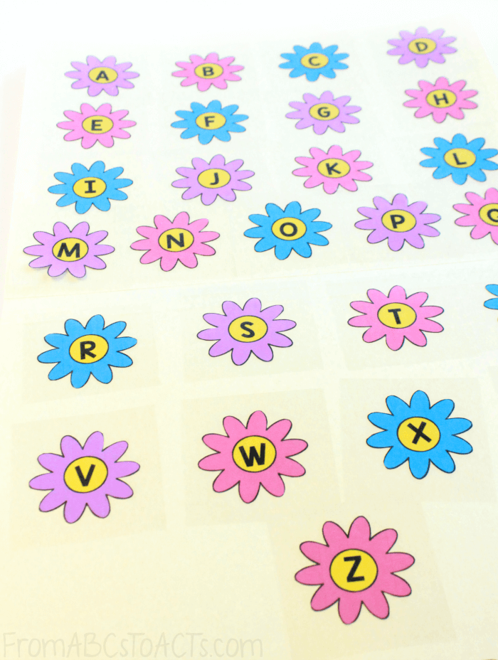 Flower Letter Matching for Kids