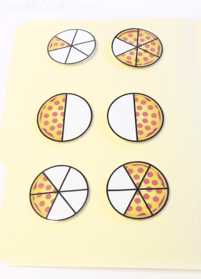 Matching Fractions with Pizza