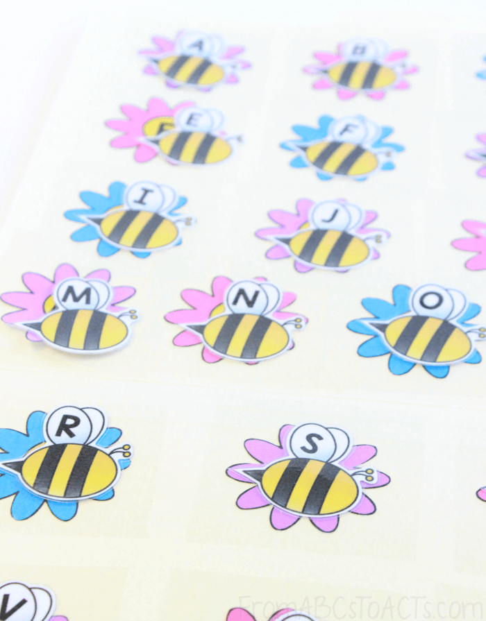 Matching Spring Letters for Toddlers and Preschoolers
