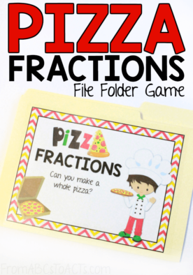 Who doesn't love pizza?! Introduce your child to the basics of adding fractions with this fun pizza themed file folder game!
