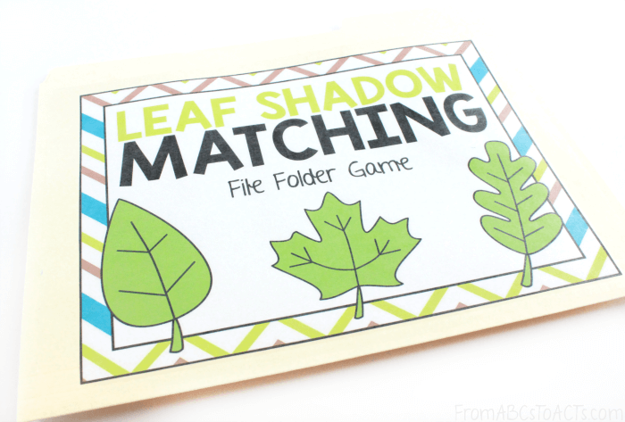 Spring Leaf Matching for Preschoolers