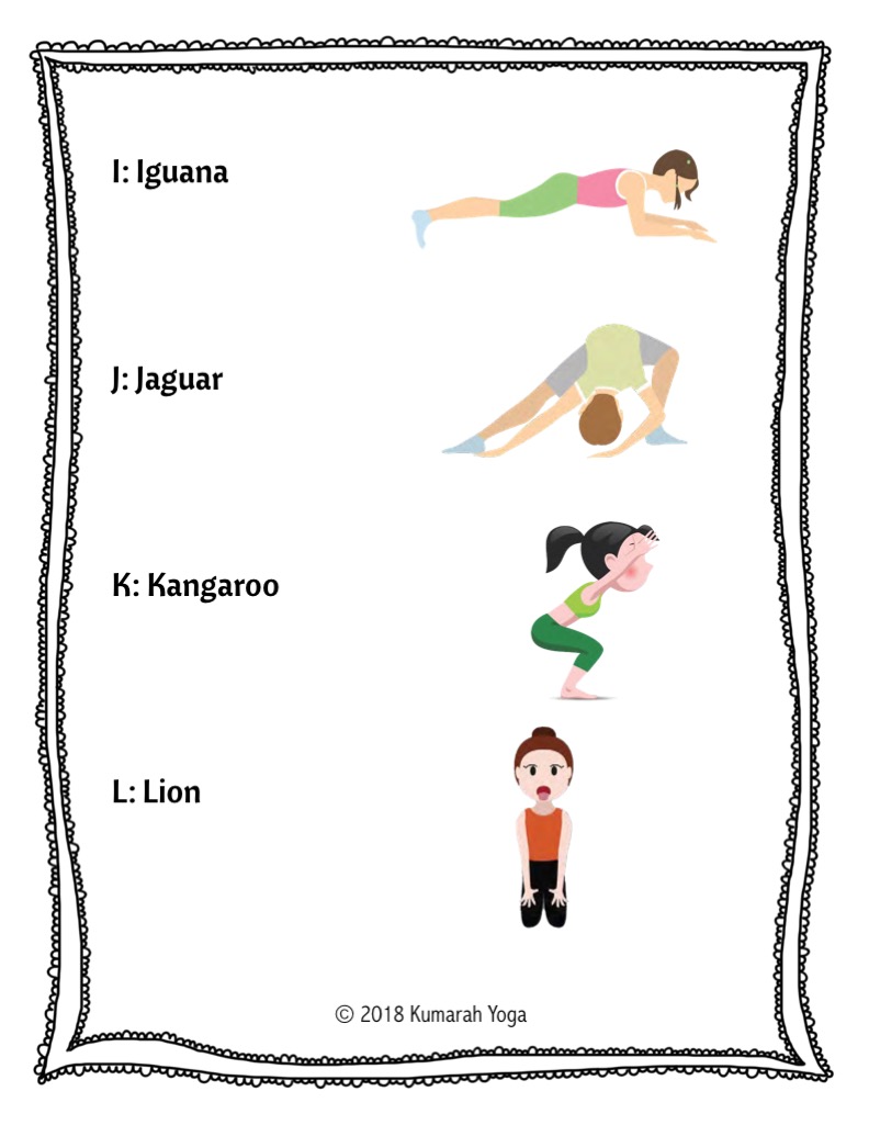 animal abc yoga for kids from abcs to acts