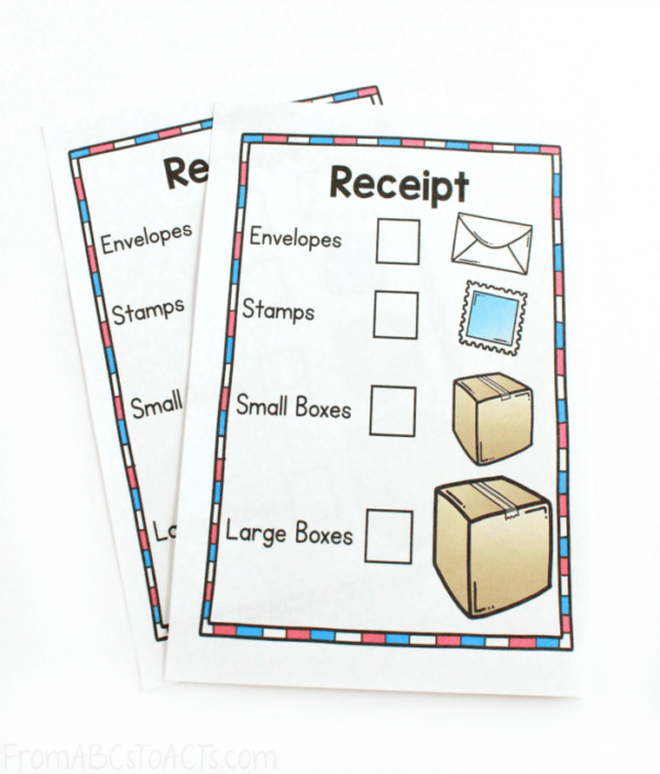 Post Office Pretend Play Printables for Preschool
