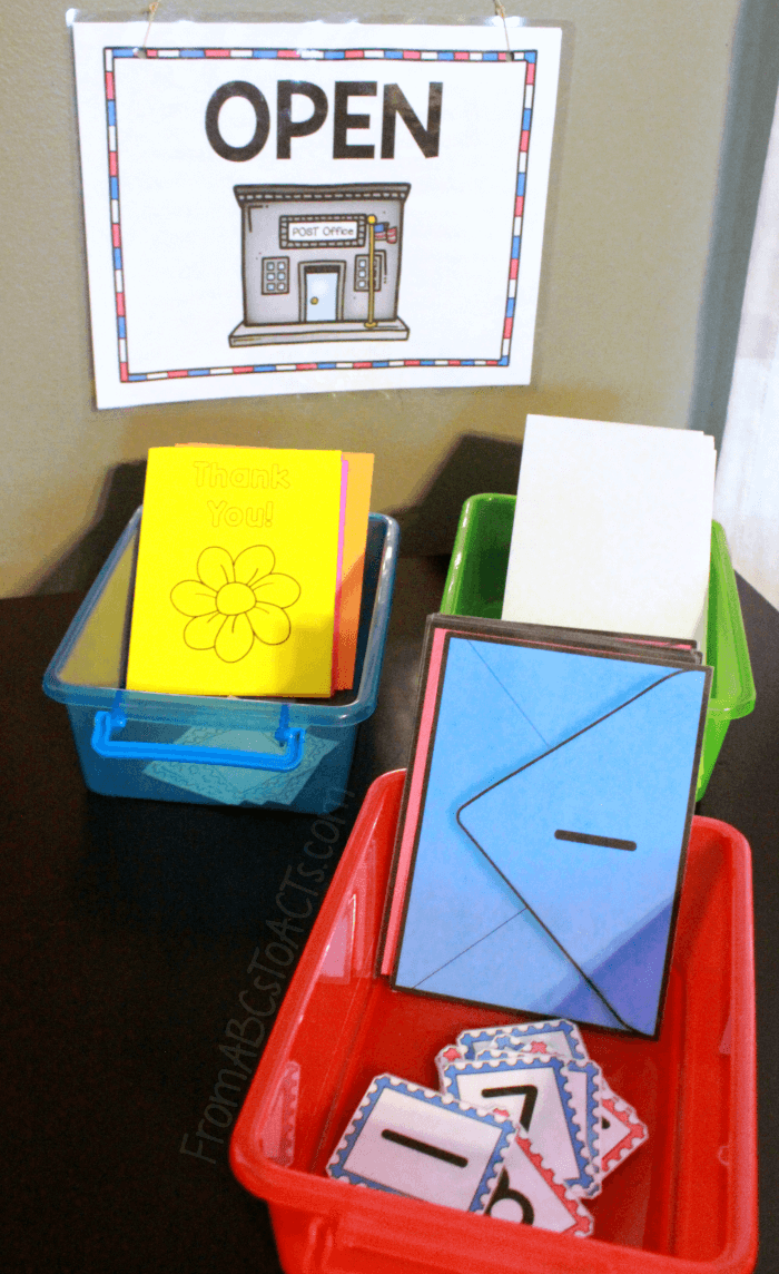 Post Office Pretend Play Printables for Preschoolers