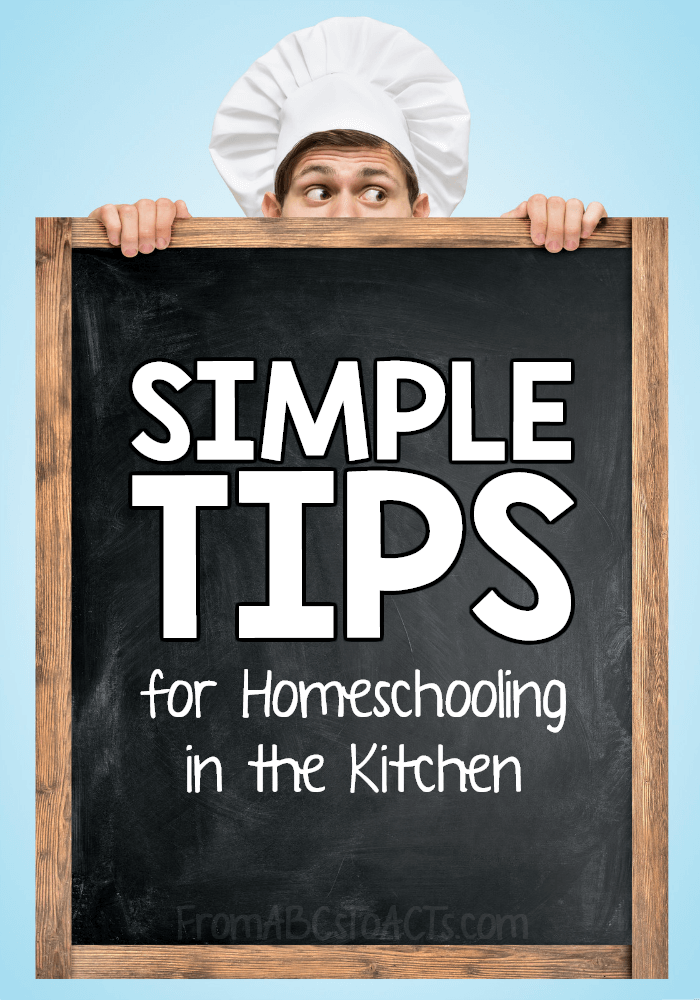 The kitchen truly is the heart of the home and with a little thought and planning, it can be the heart of your homeschool as well. These simple tips can help you make the most of your lessons around the dining room table! #FromABCsToACTs #homeschooling