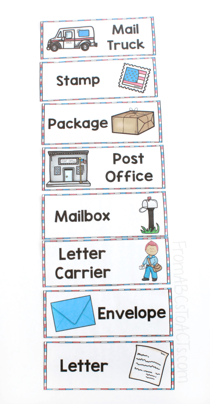Post Office Pretend Play From ABCs To ACTs