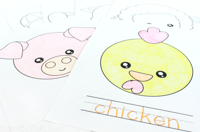 Coloring Pages for Kids - Farm Animals