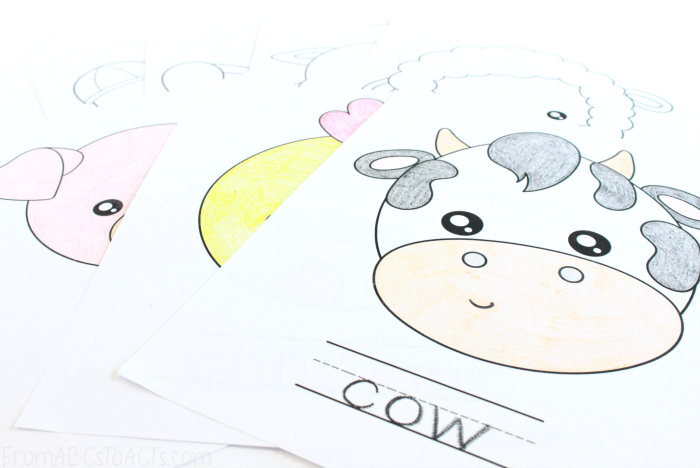 Farm Animal Pages to Color