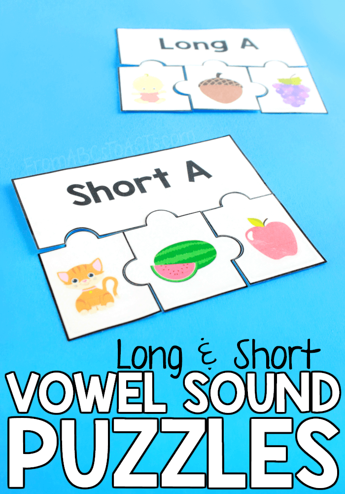 Is your child struggling to learn their vowel sounds? These long and short vowel sound puzzles are the perfect way to practice!