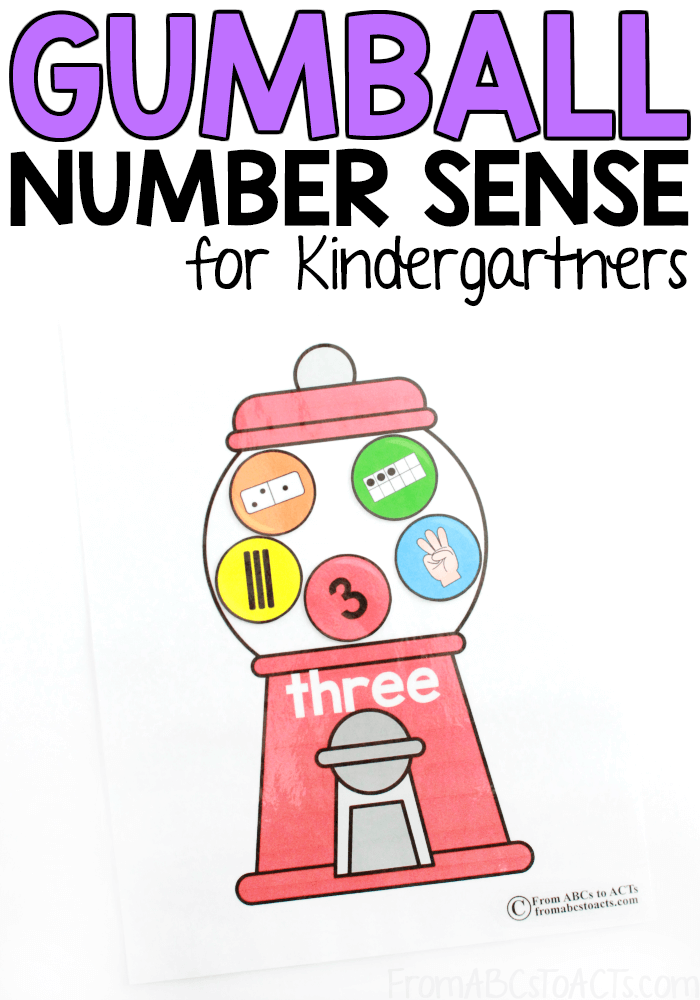 Is your child struggling with numbers or counting? Practice those early math skills with your preschooler or kindergartner and these fun, printable gumball number sense activity!
