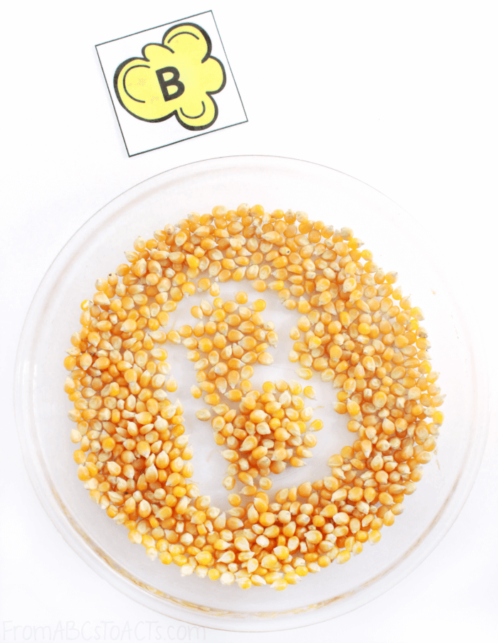 Letter Formation with Popcorn