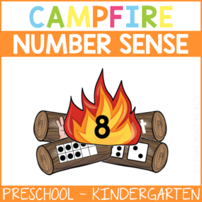 Practice number sense while enjoying a camping theme unit with your preschooler! This build a campfire number sense activity is the perfect way to keep your little one learning all summer long!