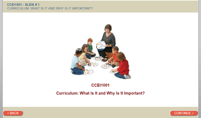 CCEI1001: Curriculum: What Is It and Why Is It Important?