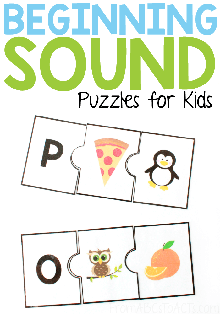Once your child is ready to move beyond learning the letters of the alphabet and has a basic understanding of the sounds that those letters make, these beginning sound alphabet puzzles are an awesome next step in learning to read!