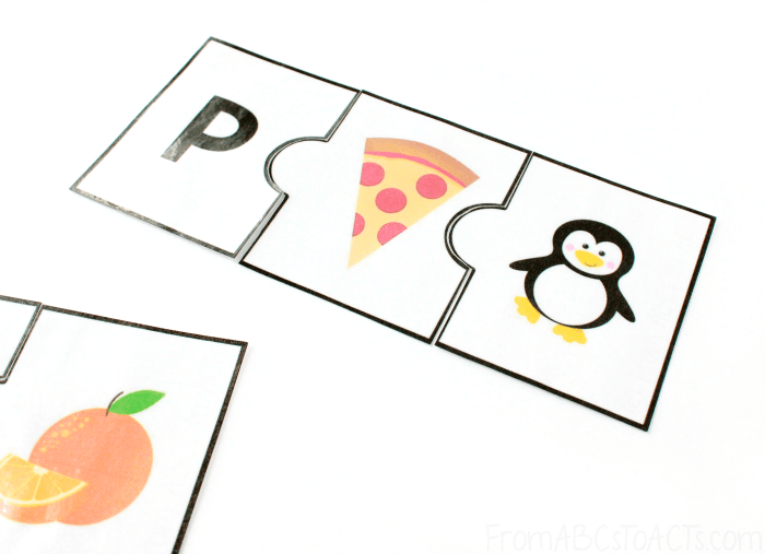 Beginning Sound Practice Puzzles for Kids