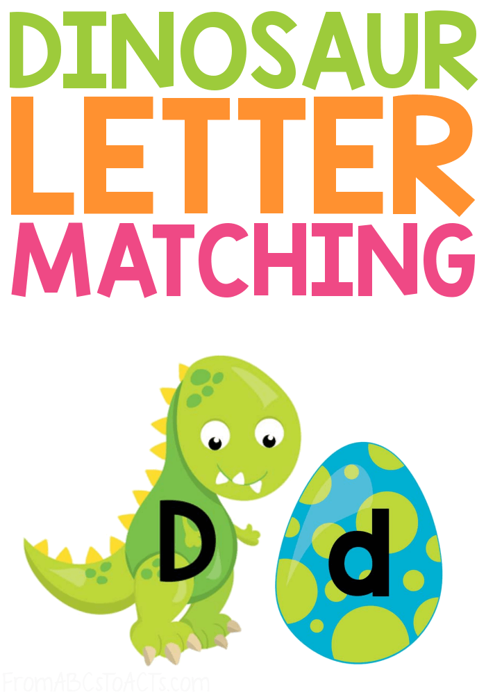 Is your preschooler or kindergartner obsessed with dinosaurs? If so, they're going to LOVE this dinosaur letter matching activity!