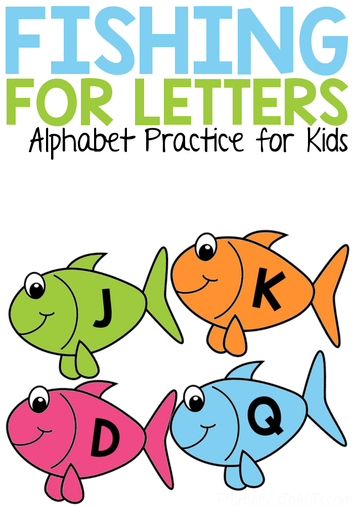 Practice the letters of the alphabet with your preschooler or kindergartner and this fun fishing for letters game!