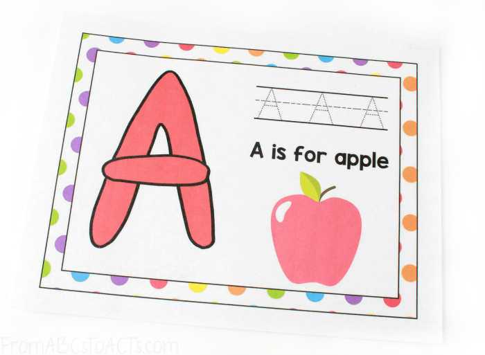 Letters of the Alphabet Play Dough Mats