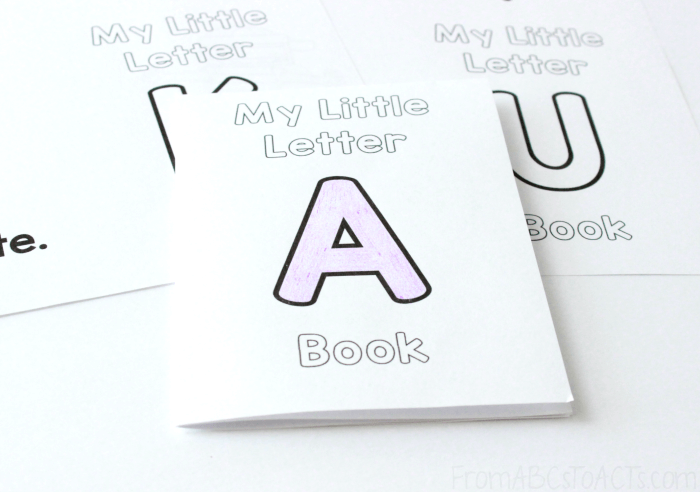 Foldable Letter A Alphabet Book