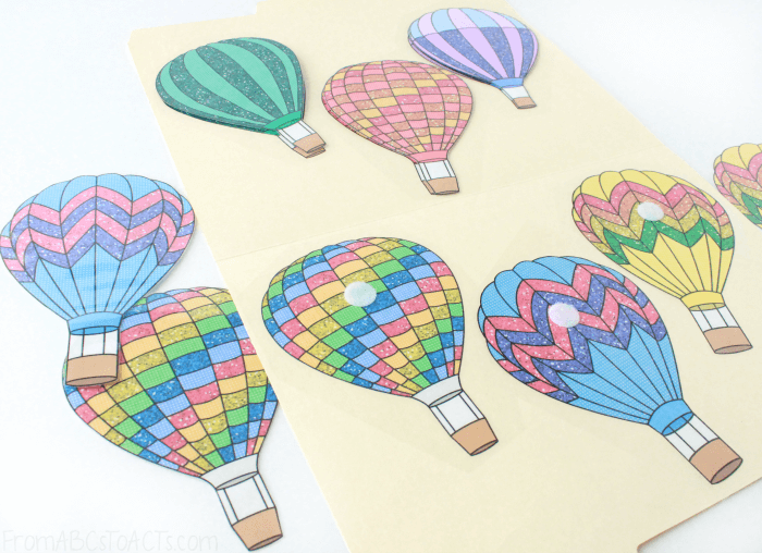 Hot Air Balloon Matching Game for Kids