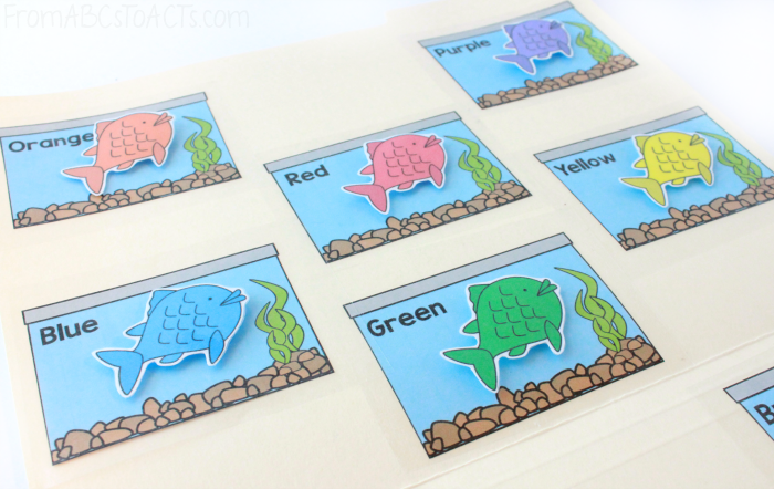 Fish Color Word Matching Game