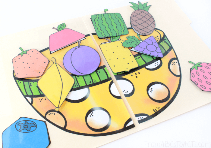 Fruit Shape Matching for Preschoolers