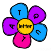 Letter Word and Sentence Sorting with Flowers