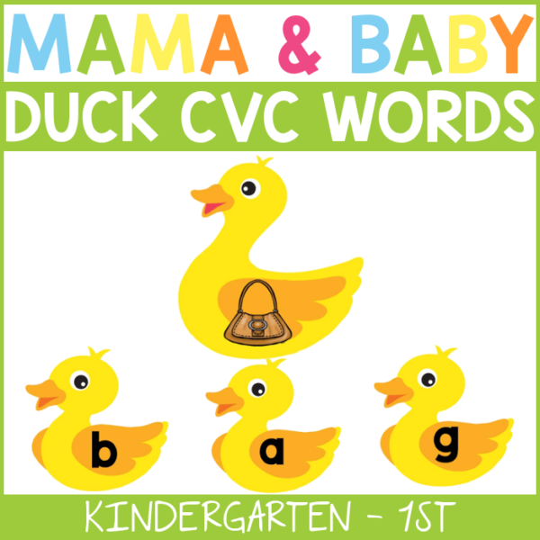 Mama and Baby Duck CVC Words
