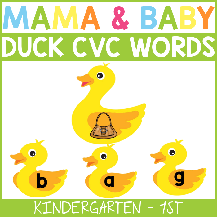 Duck Matching CVC Words From ABCs To ACTs