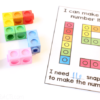 Snap Cube Number Building Task Cards