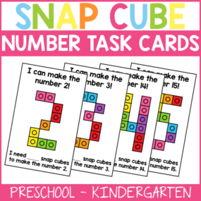 Snap Cube Number Cards