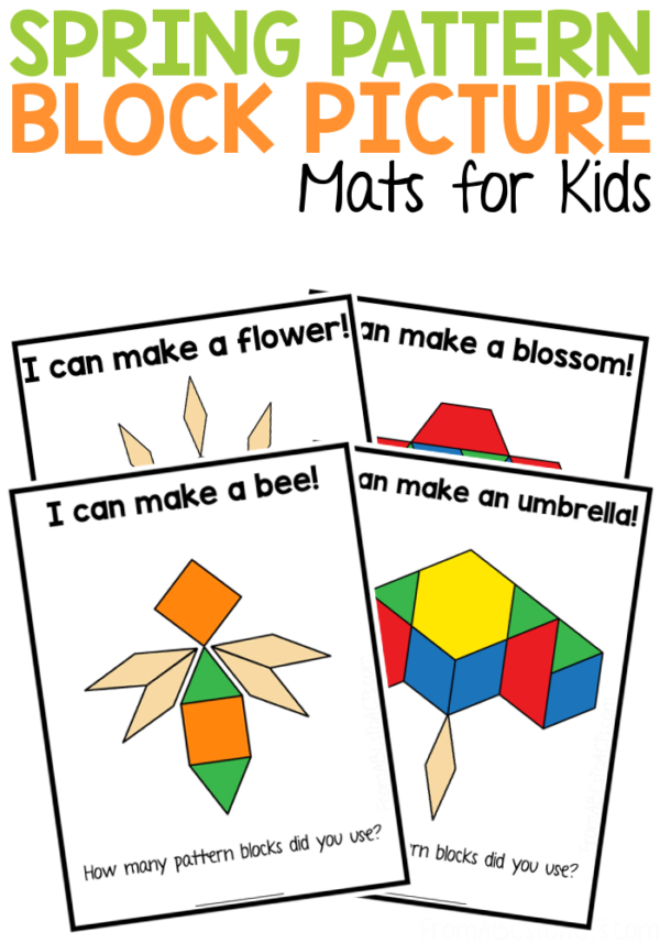 Spring Pattern Block Pictures From ABCs to ACTs