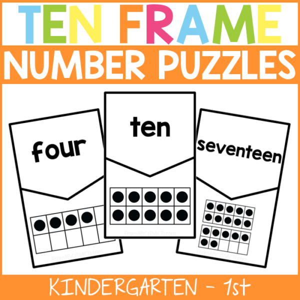 Ten Frame Number Puzzles for Kids