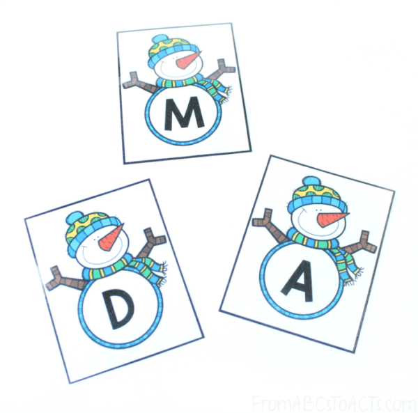 Winter Letter Matching Activity