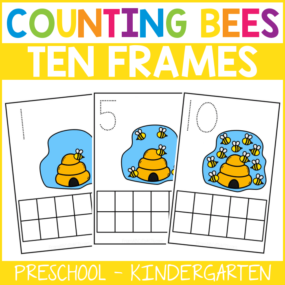 Counting Bees Ten Frames
