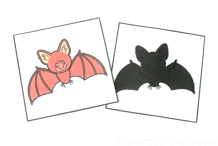 Bat Shadow Matching Printable Activity