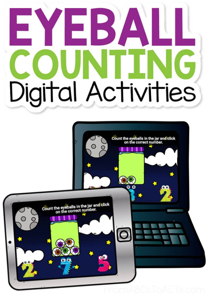 Eyeball Counting Digital Preschool Math Activity