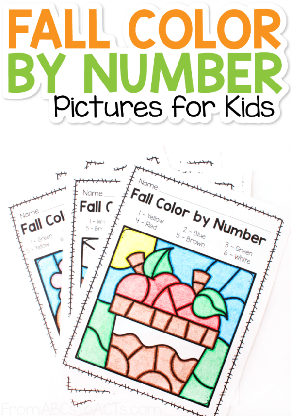 Fall Color by Number Printables From ABCs to ACTs