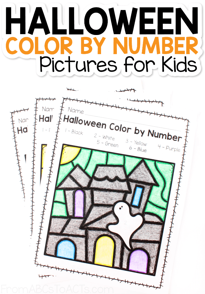 Halloween Color by Number - From ABCs to ACTs